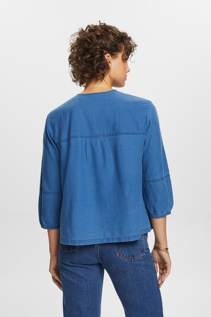 Bluse aus Baumwolltwill