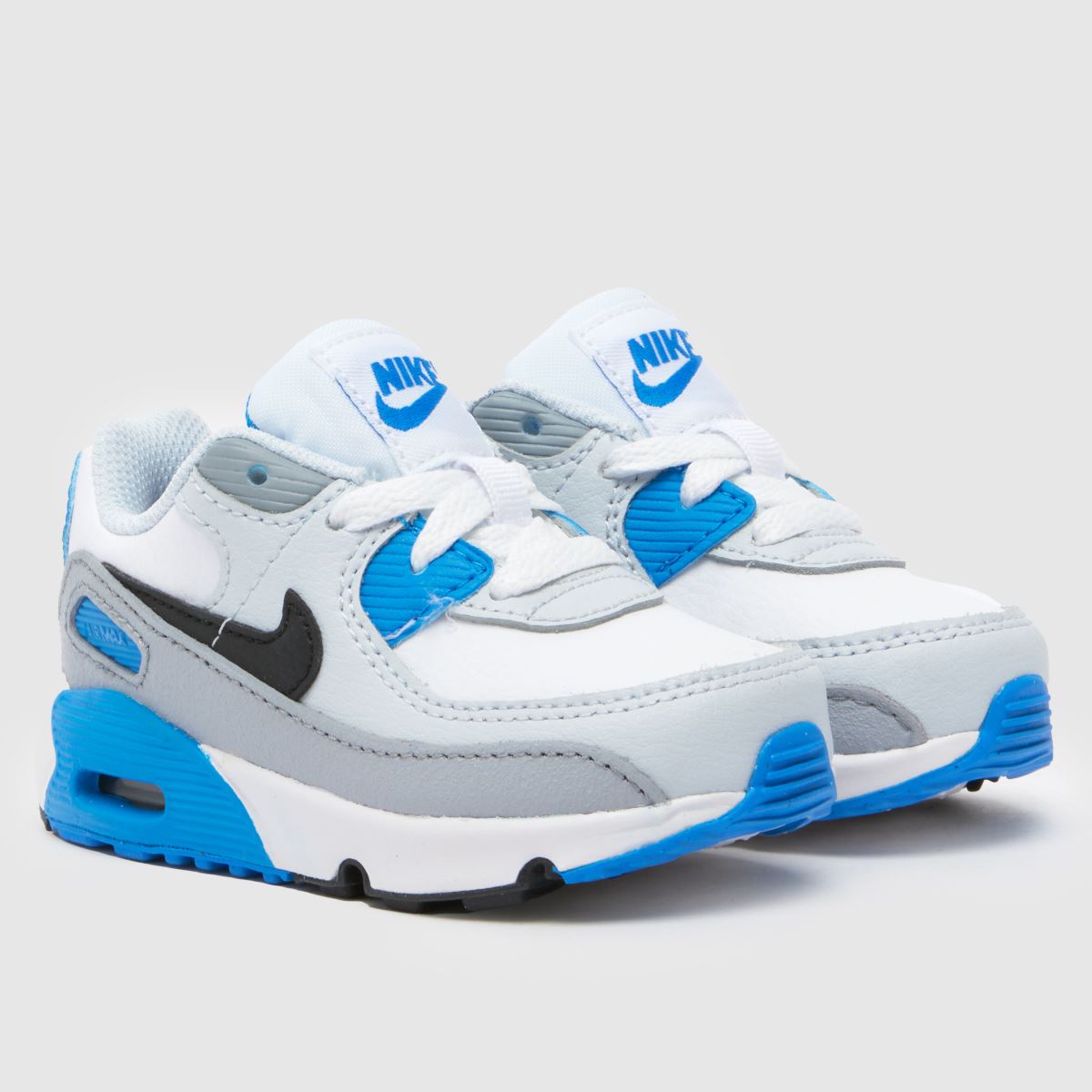 Nike grå multifärgade Air Max 90 småbarnsskor