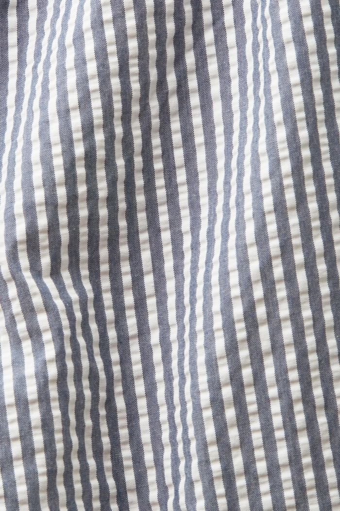 Seersucker-Shorts mit Streifen, 100 % Baumwolle