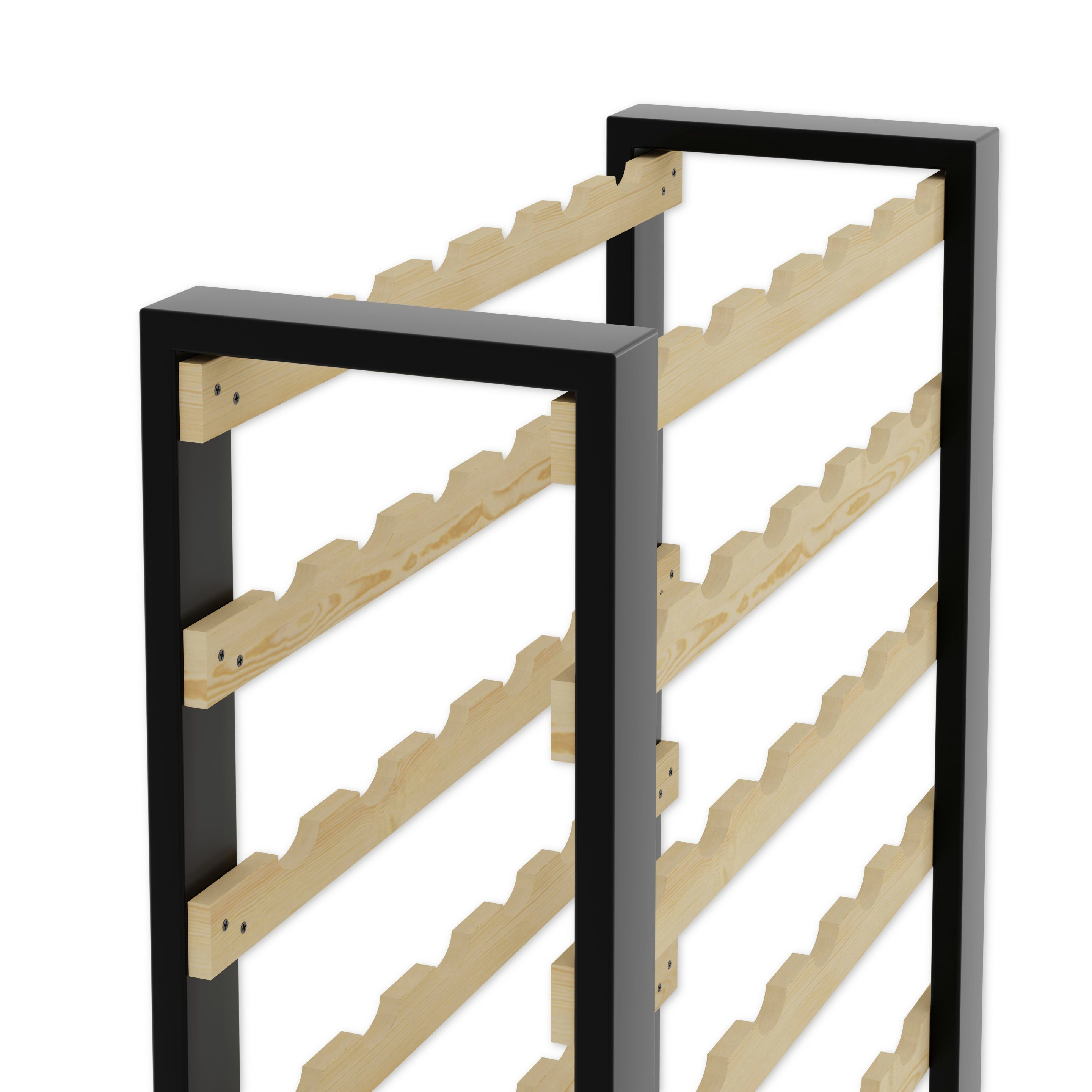 Lenmar Weinregal LOFT Weinregal aus Holz,Flaschenregal,Kellerregal,Regale,Weinständer