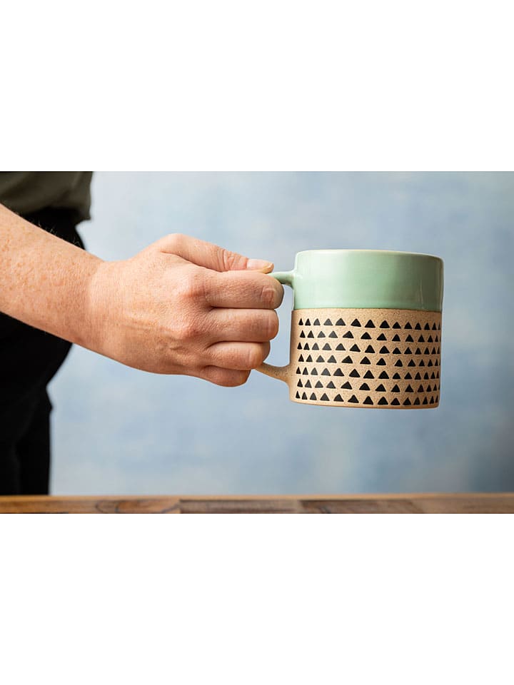 Mikasa 2er-Set: Tassen in Mint/ Beige - 390 ml günstig kaufen onesize