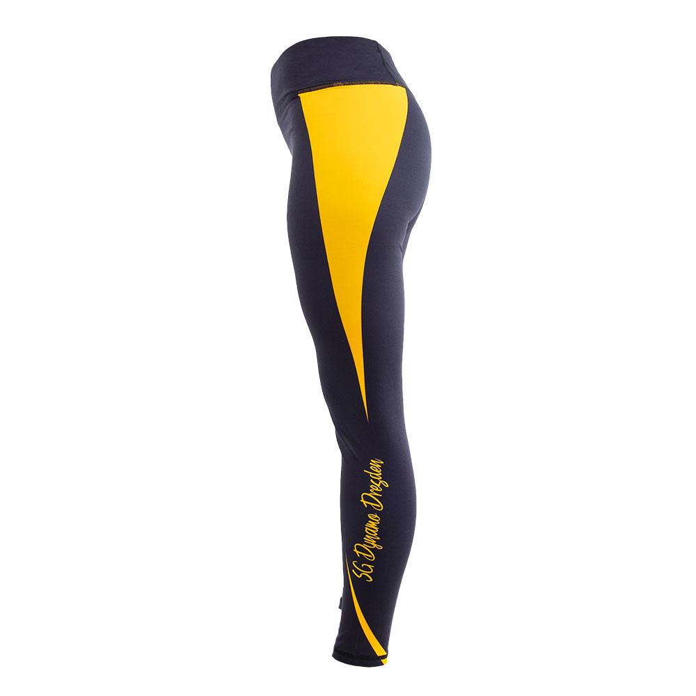 Leggings Streifen schwarz-gelb