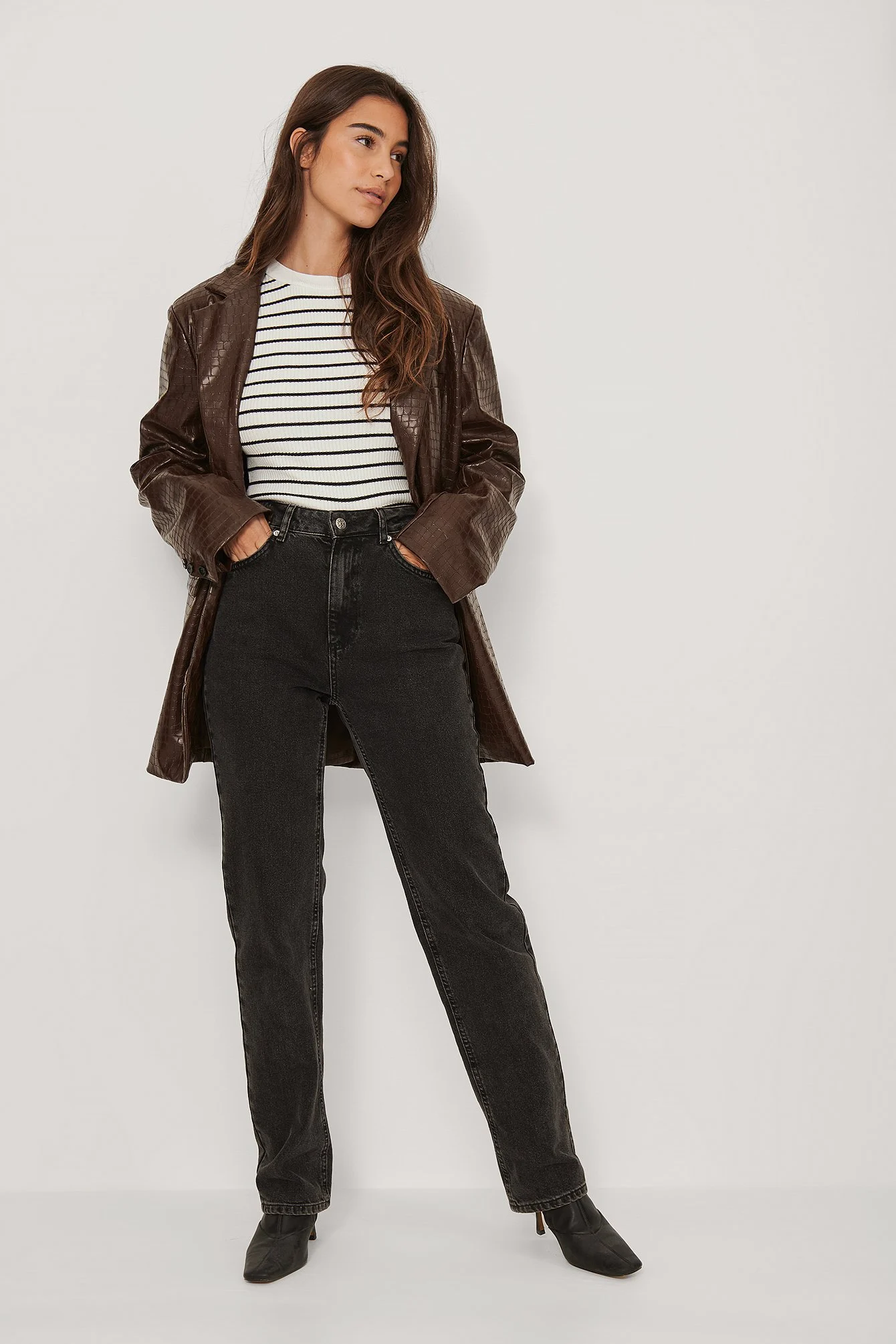Gerippter Pullover