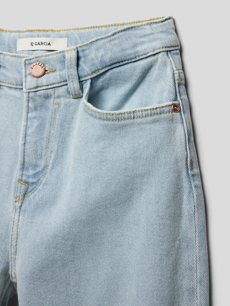 Mom Fit Jeans mit Label-Patch Modell 'EVELIN' in jeans