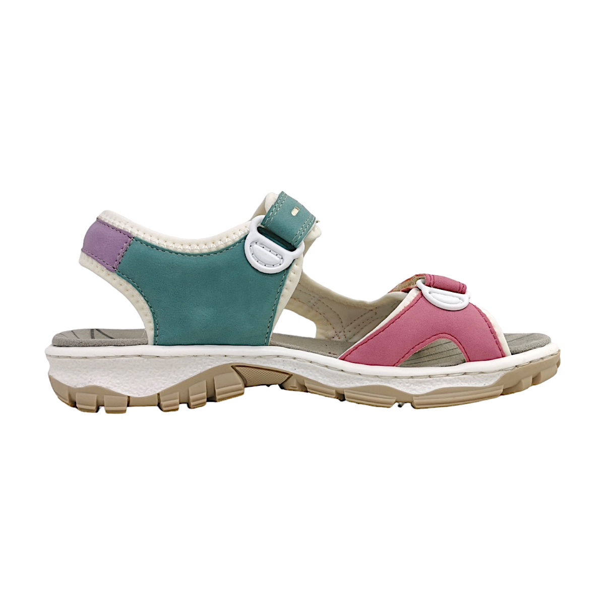 Rieker Morelia 68866-92 Mehrfarbig 92 lipstick/aprikot/mint