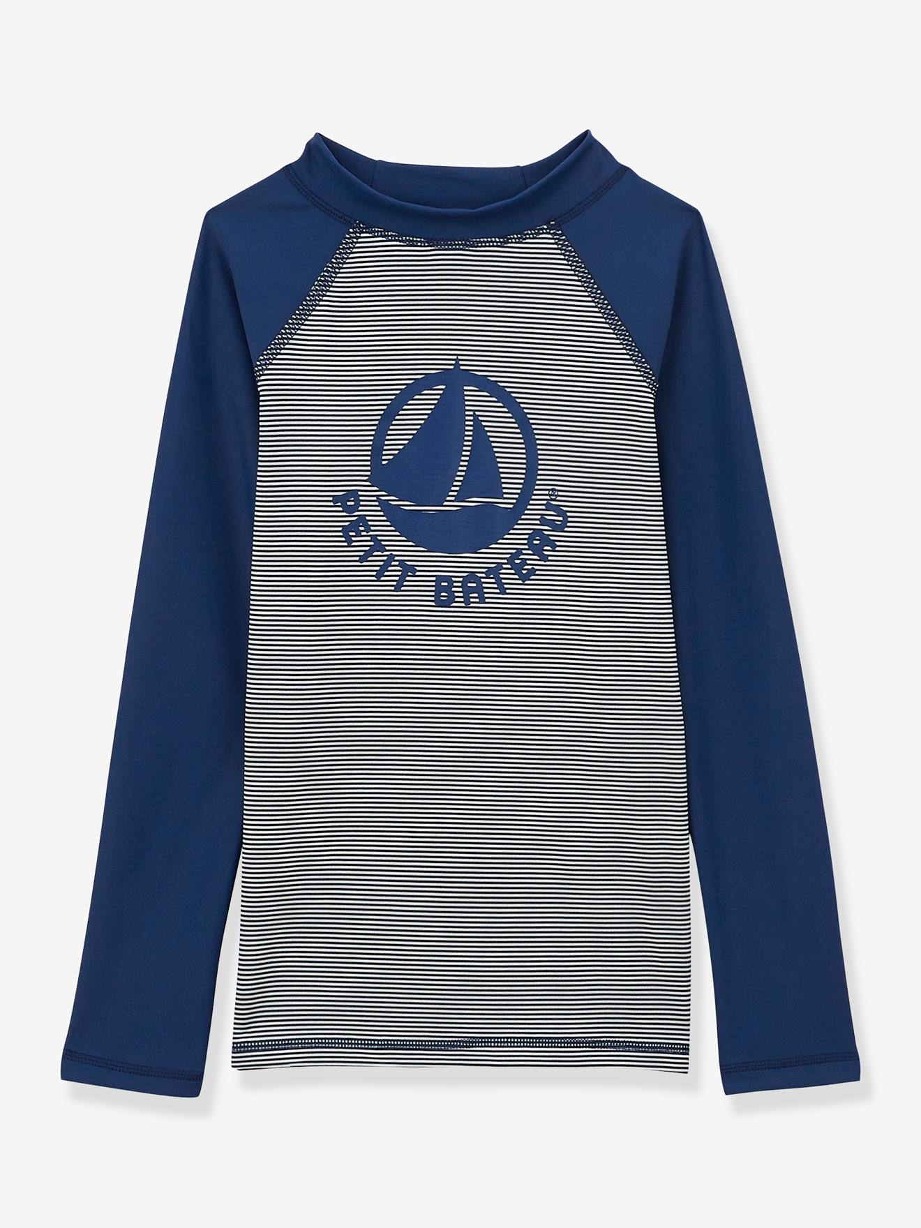 T-shirt manches longues anti-UV PETIT BATEAU bleu