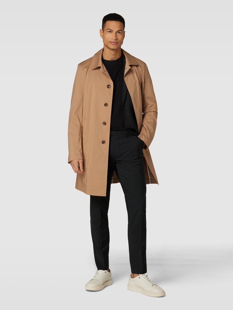 Mantel mit Eingrifftaschen Modell 'Jared' in beige