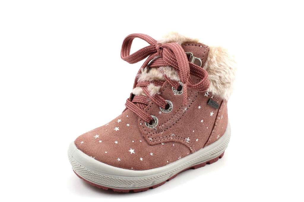 SUPERFIT Stiefel Mädchen rose Stiefelette Leder - GROOVY