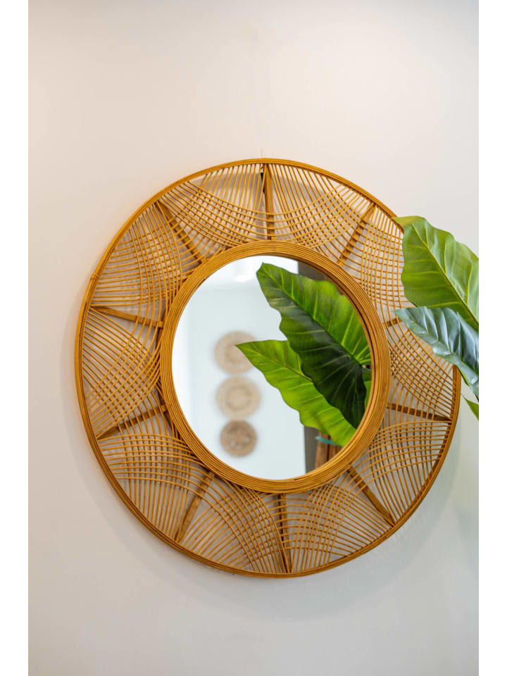 Atmosphera Créateur d'intérieur Boho-Spiegel in beige günstig kaufen onesize