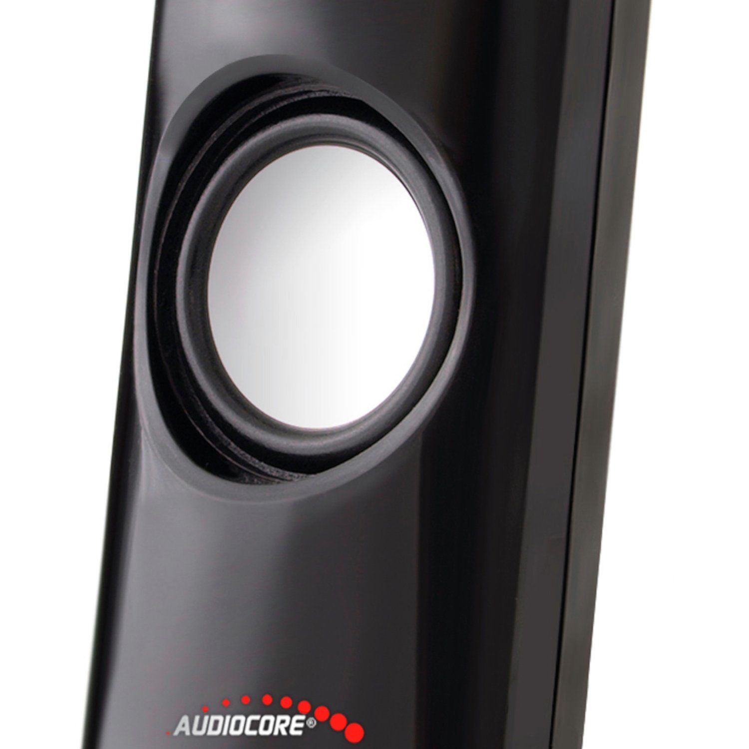 Audiocore AC860 Stereo, 2.0 PC-Lautsprecher (USB, AUX-Kabel, 8 W, Lautstärkeregelung, Blaue LED-Beleuchtung)
