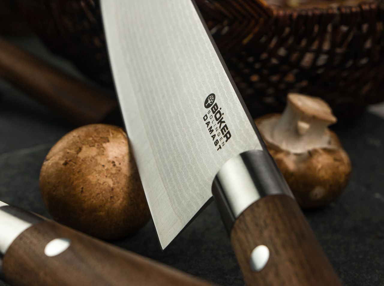Damast Walnuss Santoku