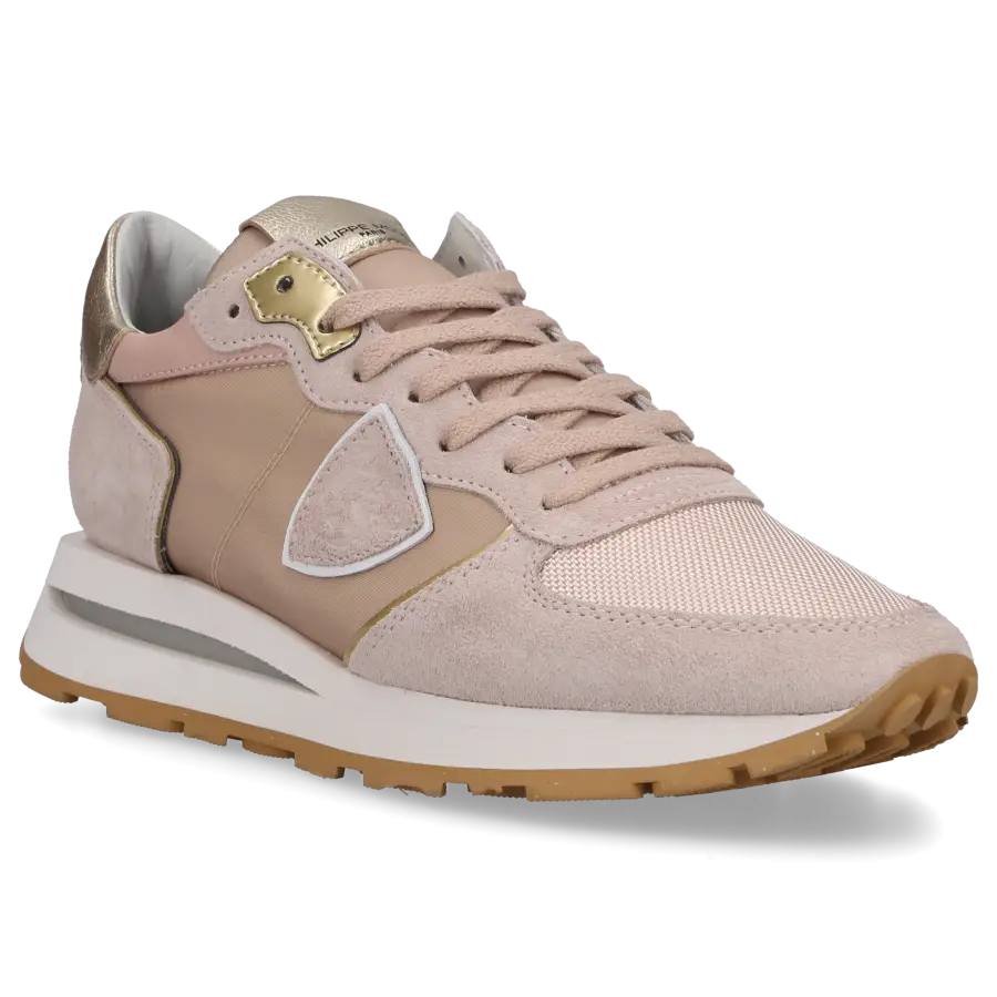 Philippe Model - Sneaker low TROPEZ HAUTE Veloursleder Textil - pink