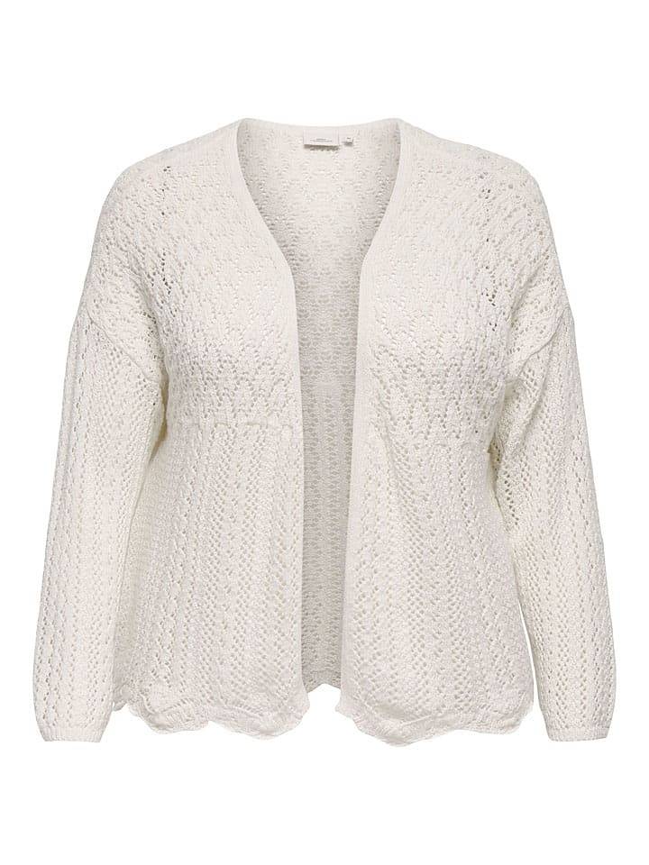 ONLY Carmakoma Cardigan in Creme günstig kaufen