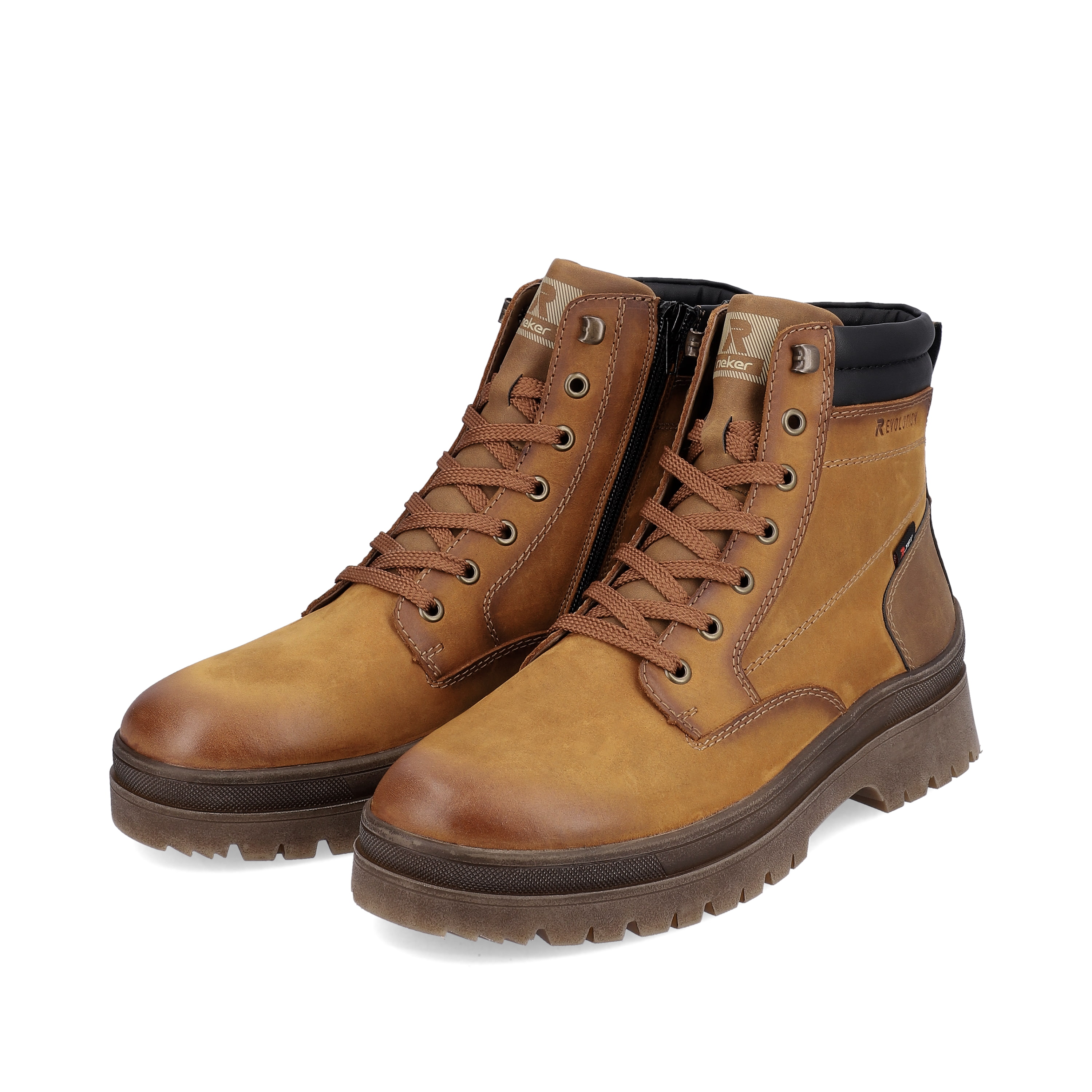 Rieker Herren Schnürstiefel wood brown