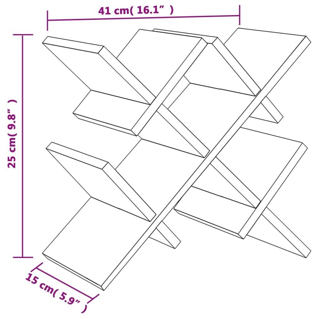 vidaXL Weinregal Weinregal für 5 Flaschen 41x15x25 cm Bambus, 1-tlg.