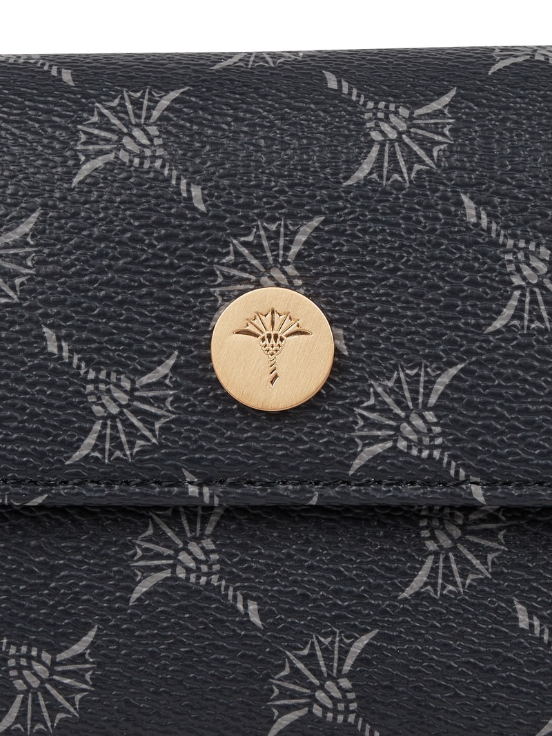 Portemonnaie mit Logo-Muster Modell 'Cosma' - RFID-blocking in dunkelblau