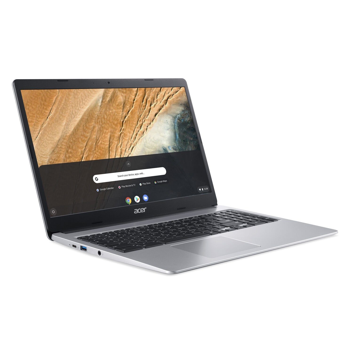 Acer CB315 Touchscreen Display, Full HD IPS, 4GB RAM, 64 GB eMMC Chromebook (39,62 cm/15.6 Zoll, Intel Pentium Silber N5030, UHD Graphics)