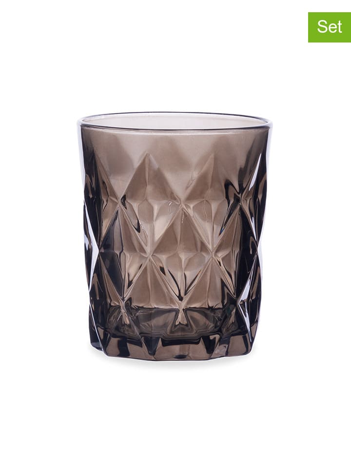 Homla 4er-Set: Gläser ''Lunna'' in Grau - 290 ml günstig kaufen onesize