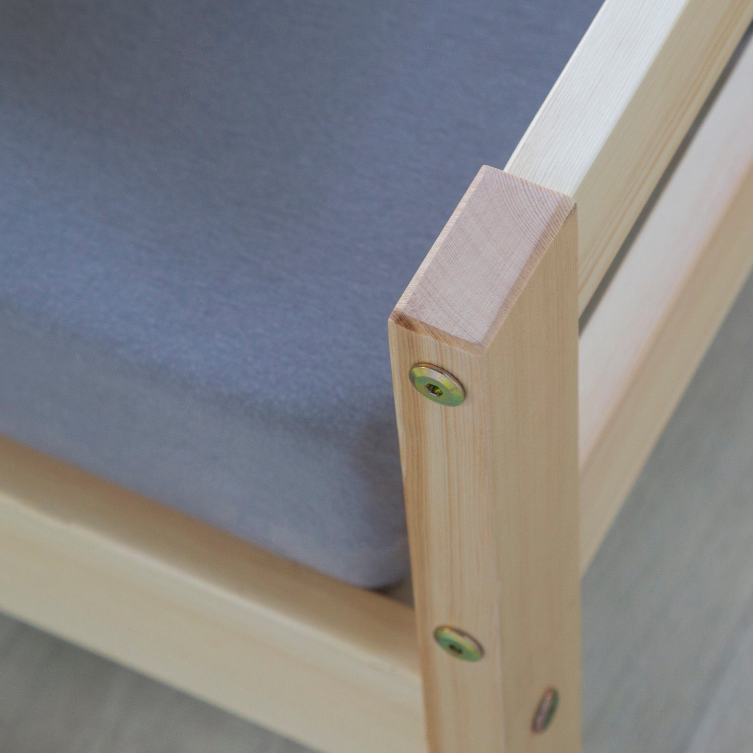 Homestyle4u Holzbett Doppelbett Einzelbett mehrere Größen Bettgestelll Kinderbett natur