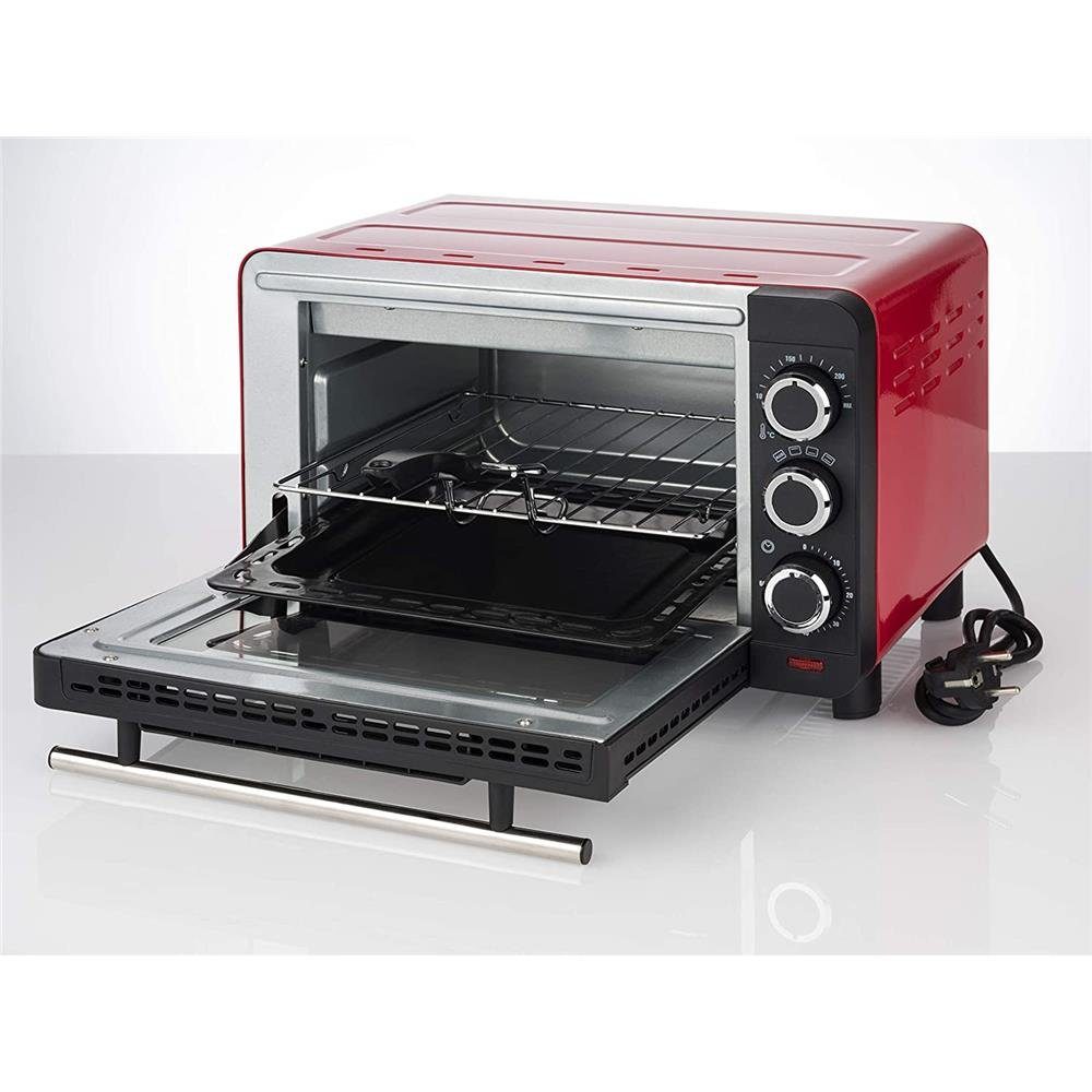 KORONA Minibackofen Mini-Backofen 57005, 1200 Watt, Toastofen, 14 Liter, Oberhitze, Unterhitze, Timer