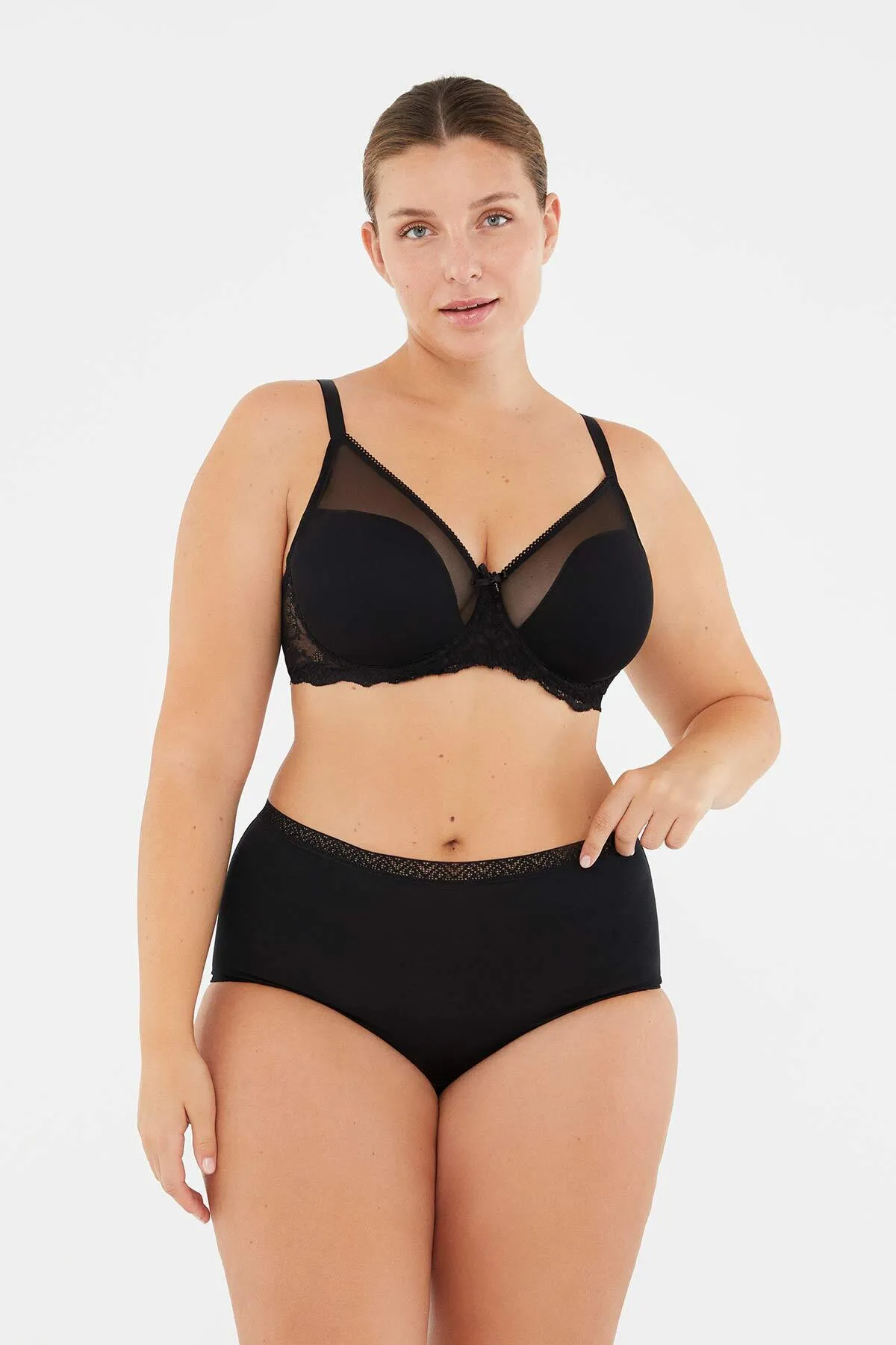 Dagi  Schwarzer Aphrodite-BH mit Körbchen