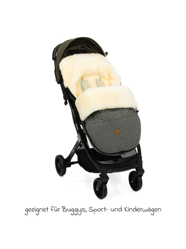 fillikid Lammwoll-Fußsack Makalu Wool für Buggy, Sport- in grau günstig kaufen onesize