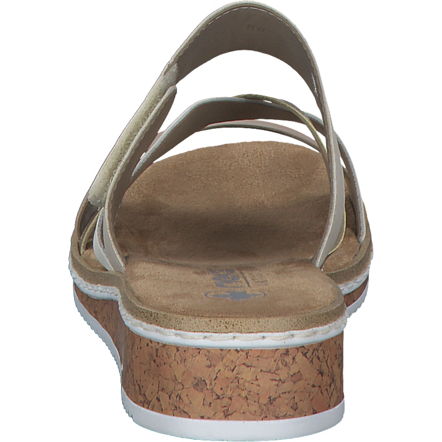 Rieker V3652, Plateau-Pantoletten, Damen, Rot