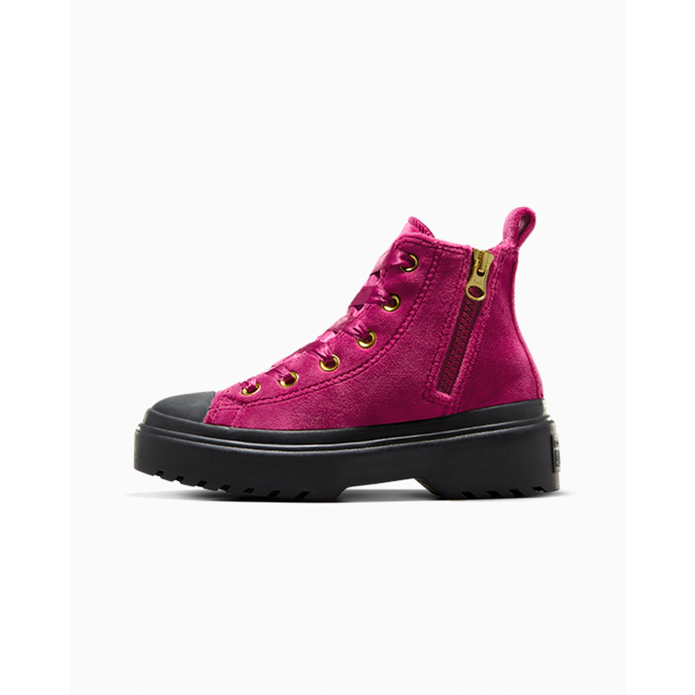 Converse Chuck Taylor All Star Lugged Lift Platform Velvet A05443C / lila