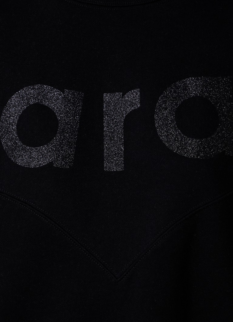 Džemper Isabel Marant Houston s lureksom i printom logotipa