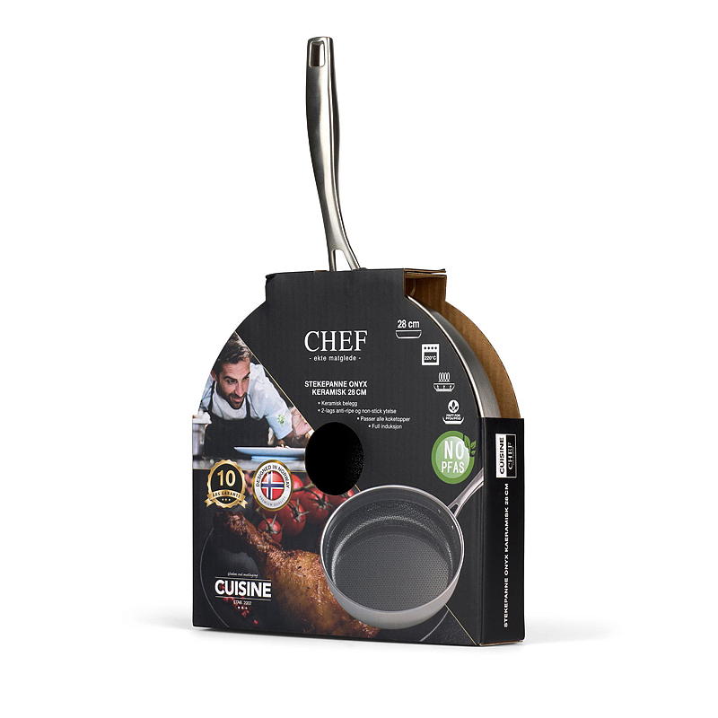 Cuisine Chef Stekepanne ø 28 cm Onyx keramisk Cuisine Chef
