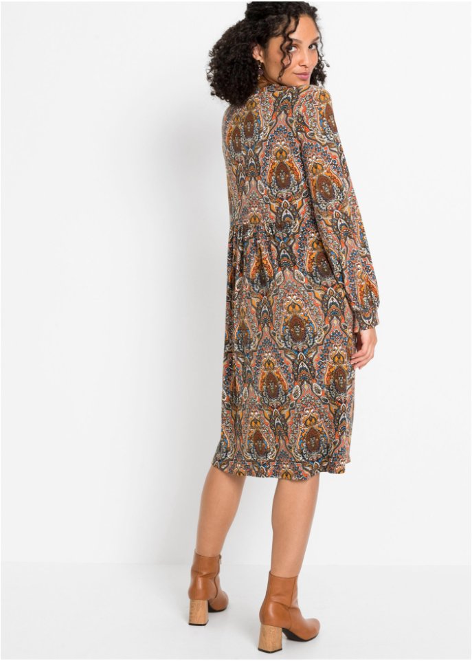 Jerseykleid mit Paisley