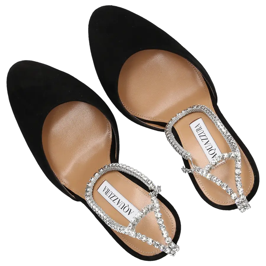 Aquazzura - Pumps ICE 105 Veloursleder - schwarz