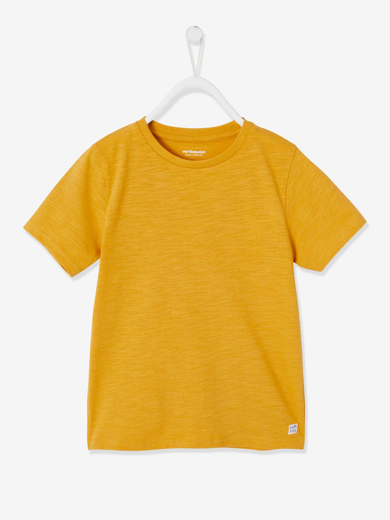 T-shirt Basics personnalisable garçon manches courtes bordeaux