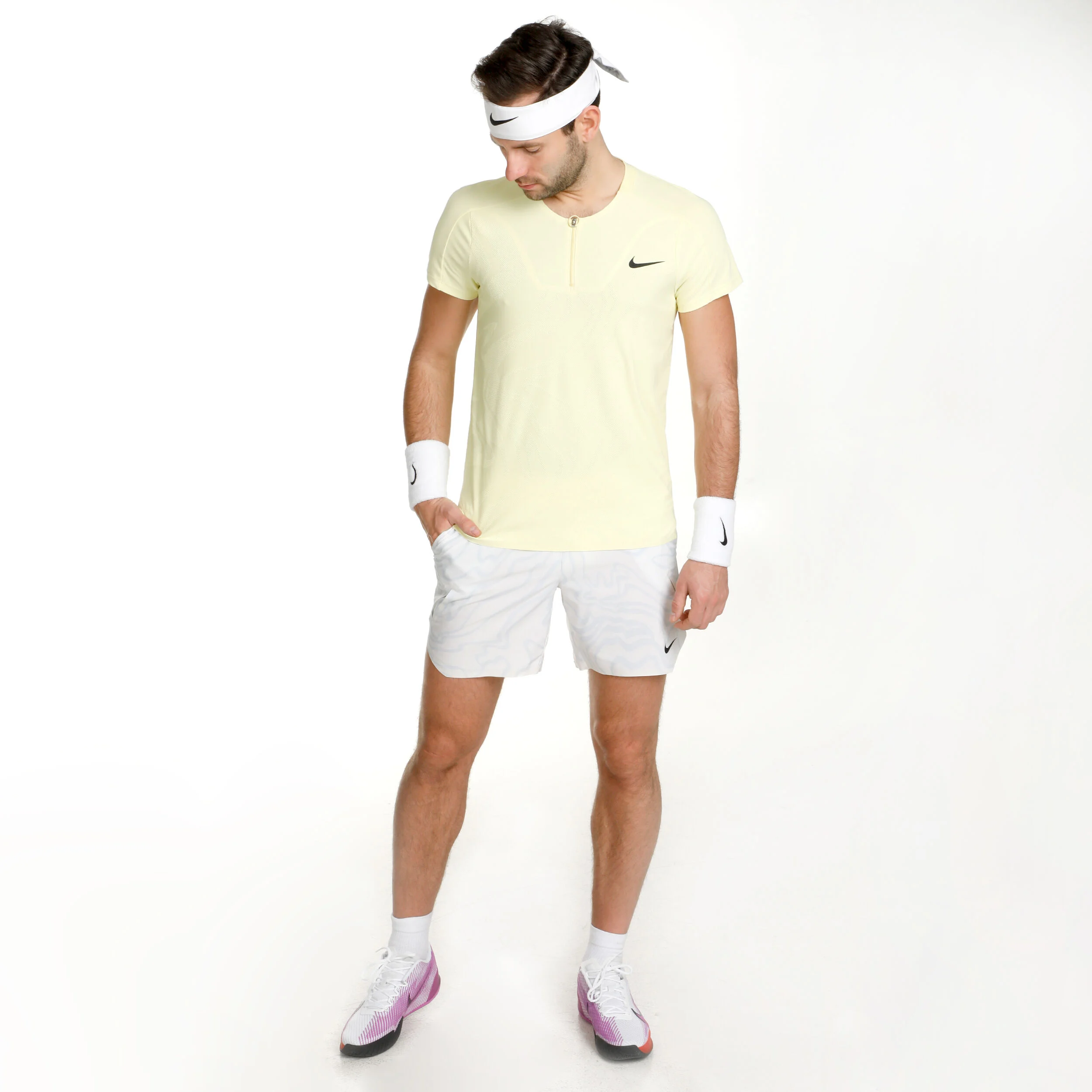 Dri-Fit Court Slam MB Shorts Herren - Weiß