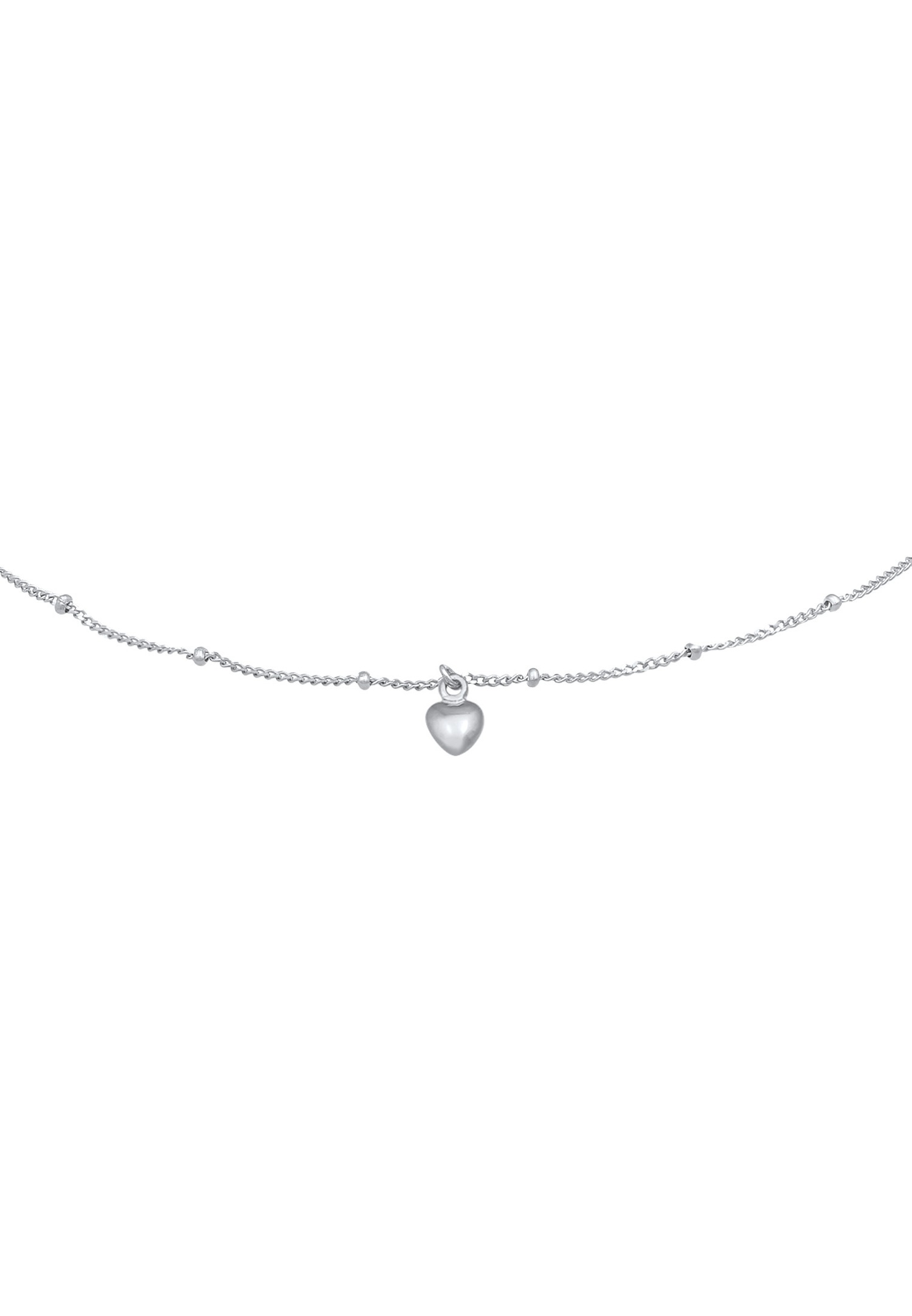 Elli Women's Choker Heart Love Simple in 925 Sterling Silver