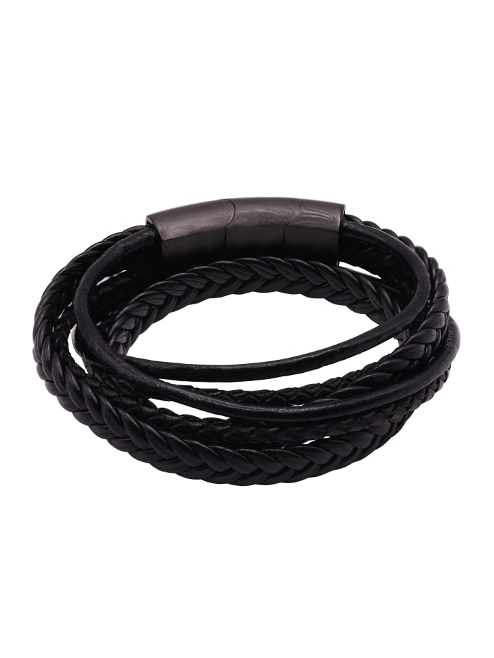 Steel_Art Lederamband Herren Lewis schwarz farben in schwarz günstig kaufen