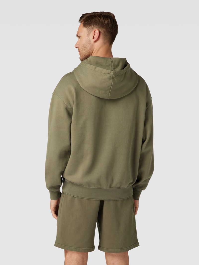 Oversized Hoodie aus Bio-Baumwolle in khaki