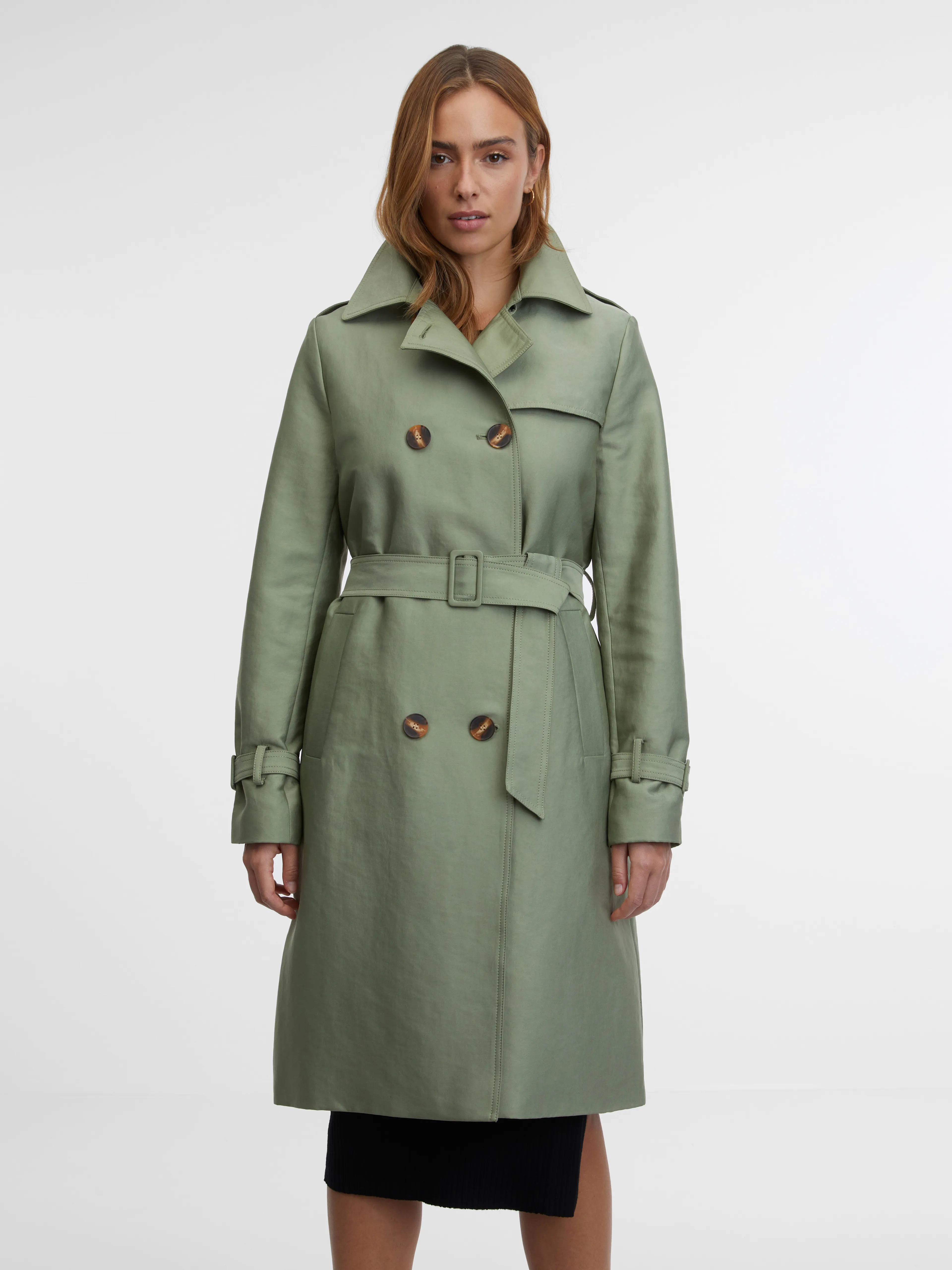 Khakifarbener Damen-Trenchcoat ORSAY