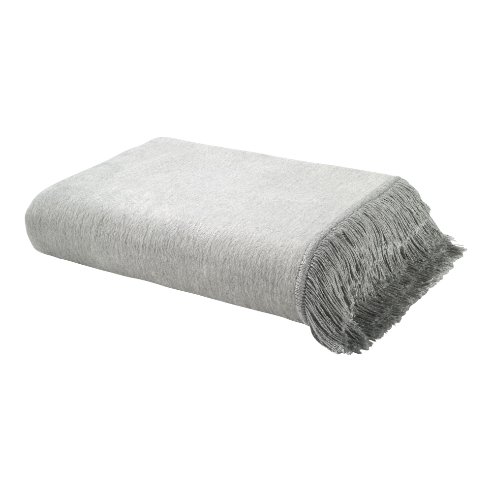 Fransen Plaid grau