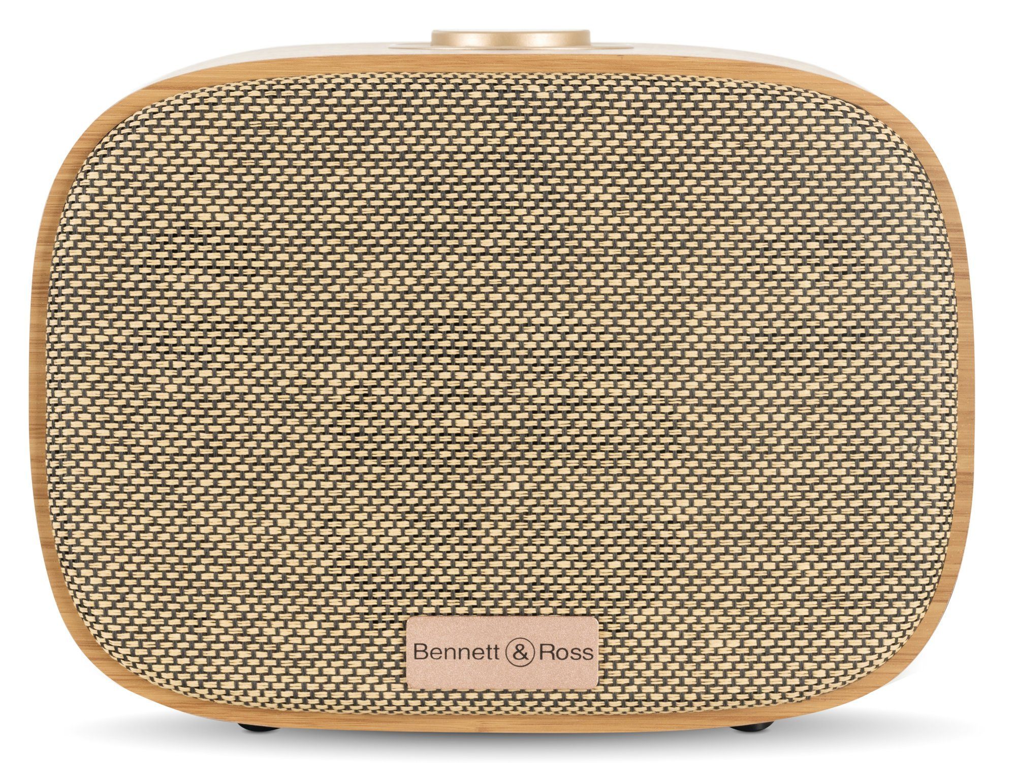 Bennett & Ross Sunderskog Bluetooth Lautsprecher Stereoanlage (60 W, Soundbox mit furniertem Holz-Gehäuse)