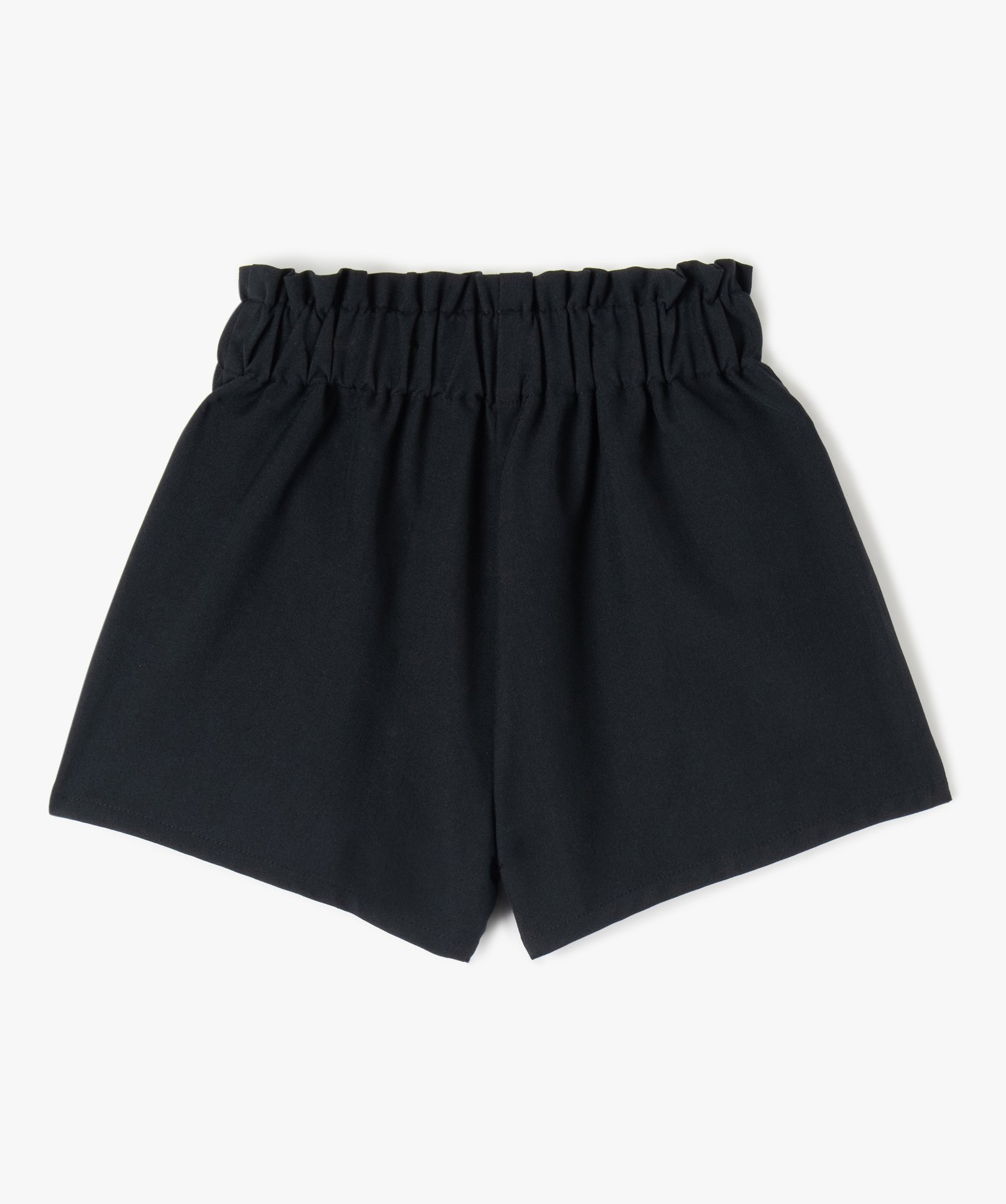 Short fille en toile avec détails scintillants sur les poches noir | GEMO