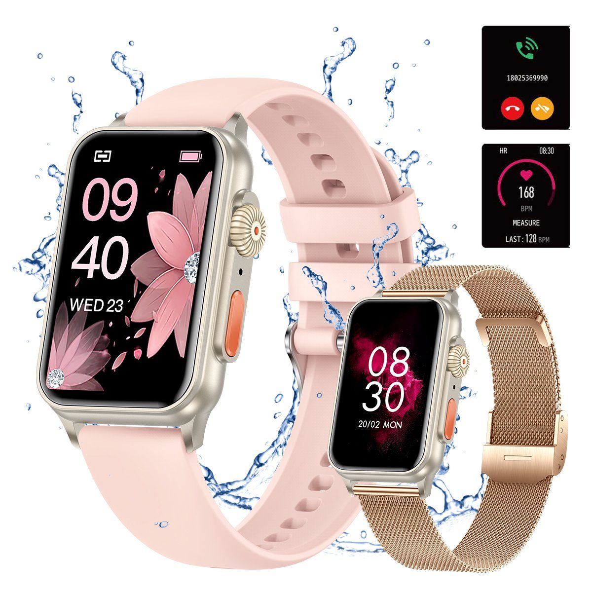 HYIEAR Smartwatch Damen, 1,57