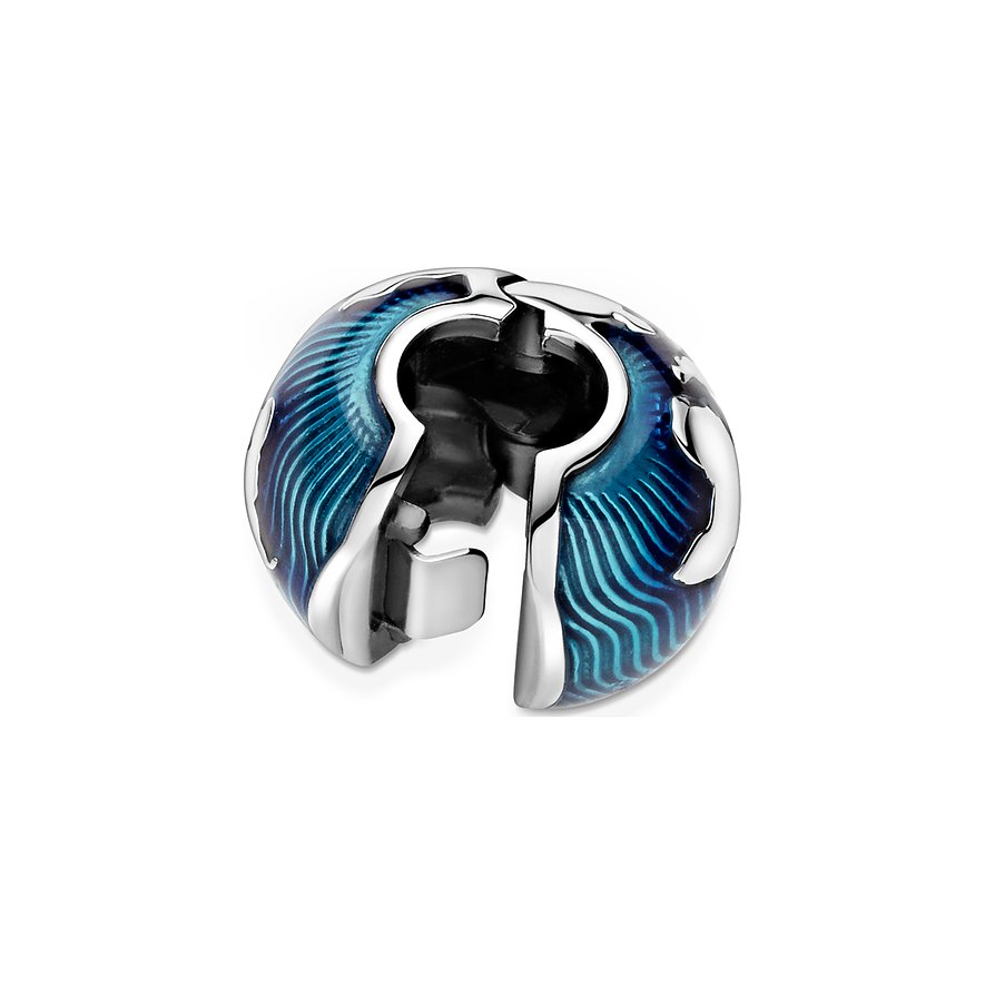 Pandora Charm Moments Blauer Globus Clip