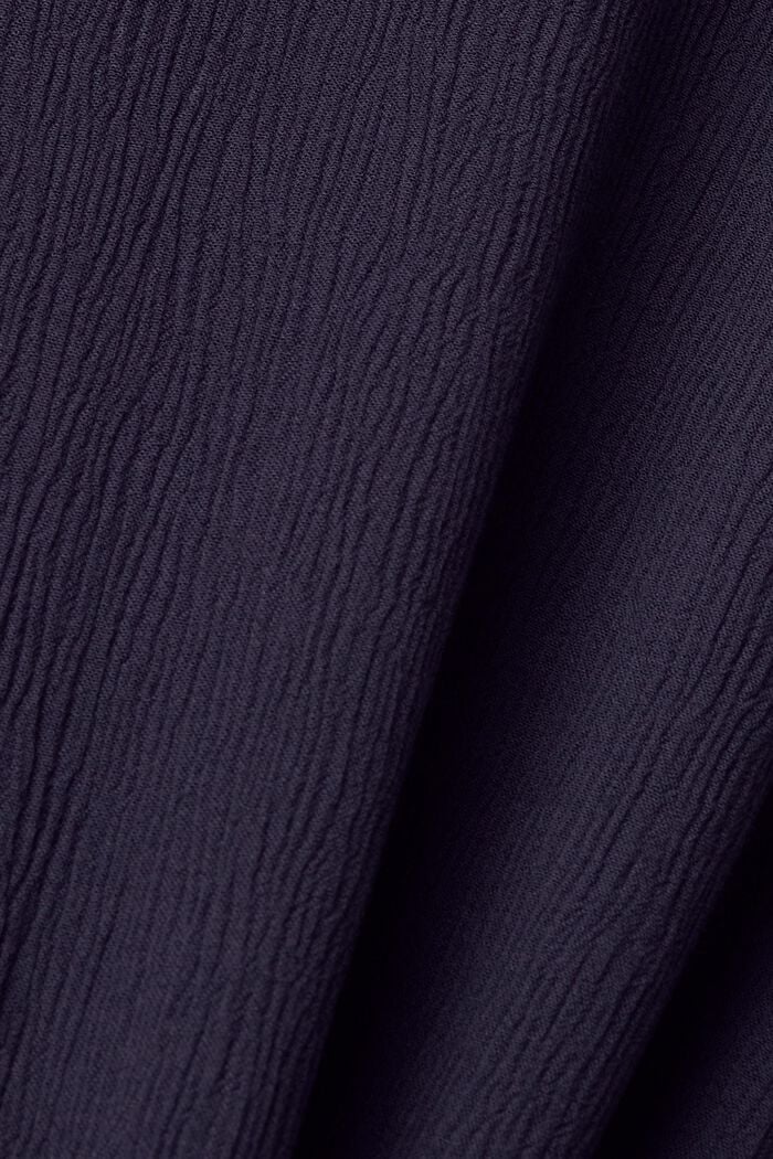 Bluse mit Crinkle-Effekt und Knoten-Detail
