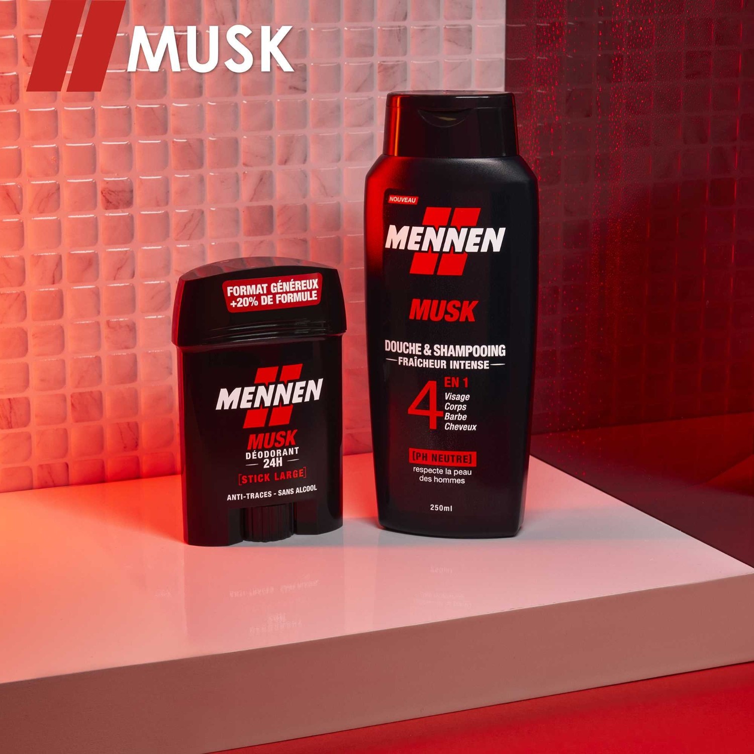 Mennen 24H muški dezodorans u stiku, veliki, bez alkohola, protiv mrlja
