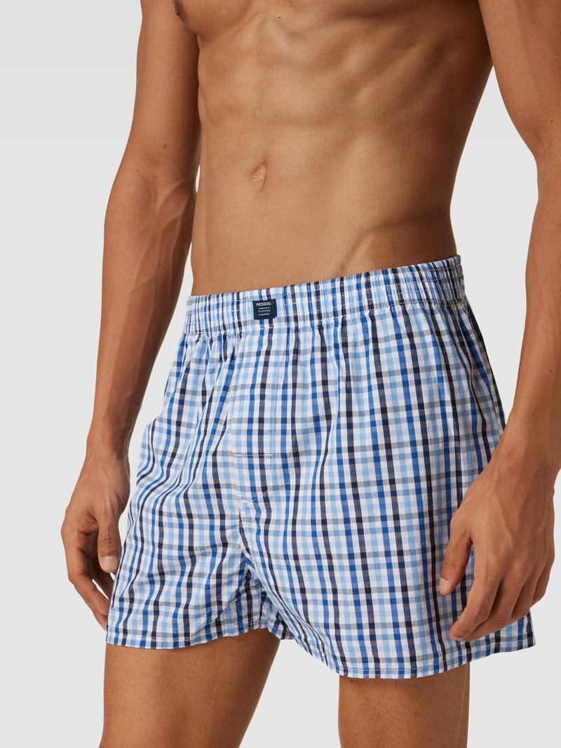 Boxershorts aus Baumwolle im 3er-Pack in royalblau
