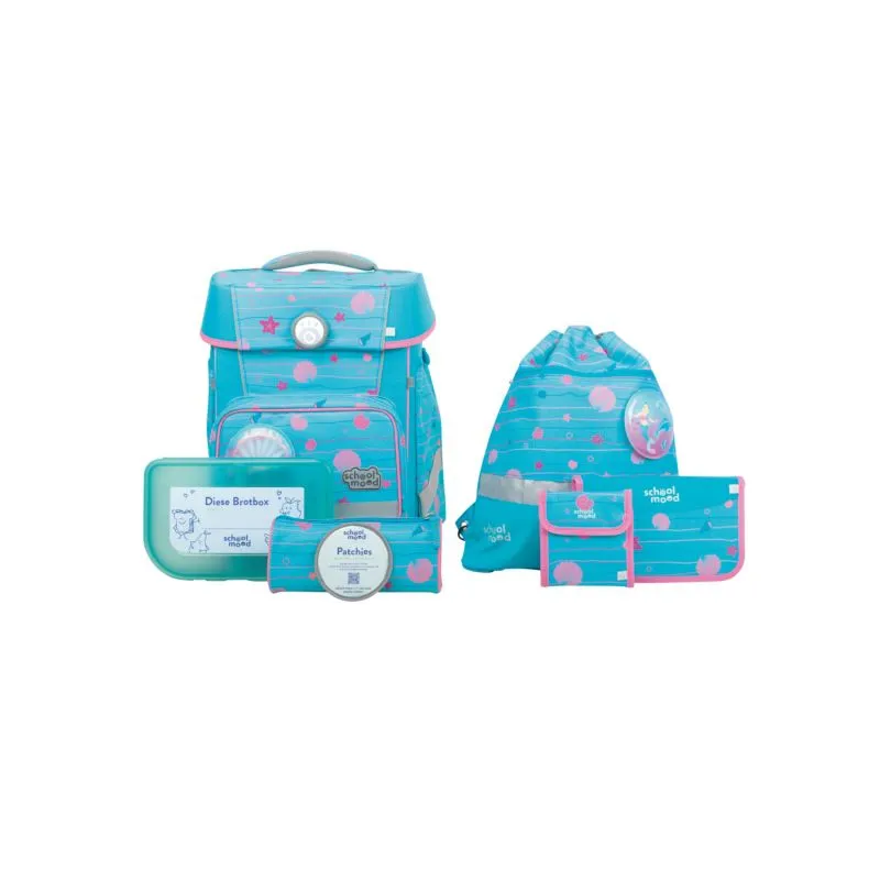 School Mood Champion Maxx 7-teiliges Schulranzen-Set - Lilly (Meerjungfrau)