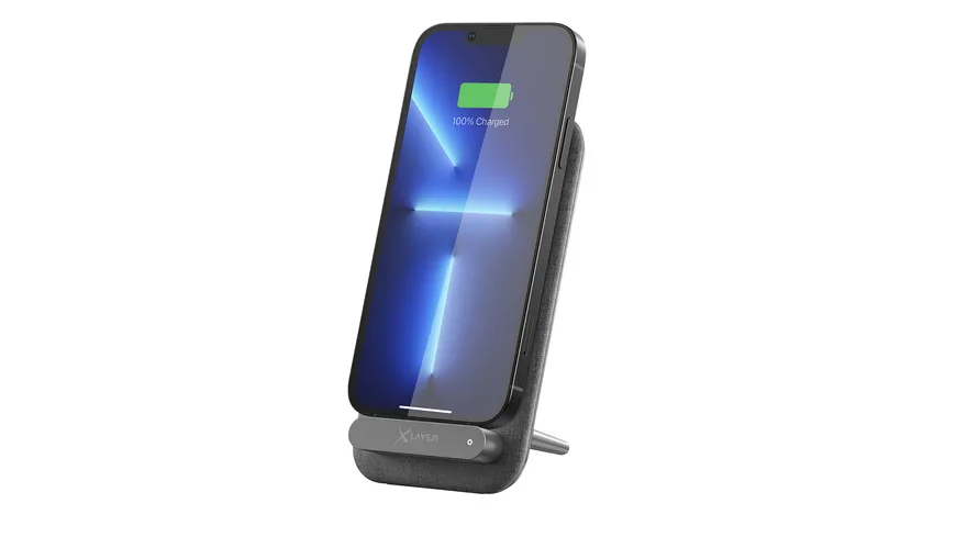 XLayer Induktive Ladestation 15W Qi-zertifiziert Dark Grey