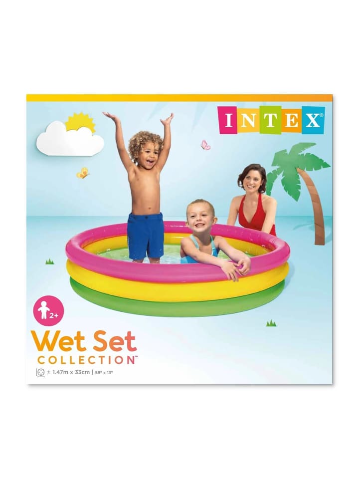 Intex Planschbecken Sunset Glow Baby Pool, 3-Ring 147x33cm in bunt günstig kaufen onesize