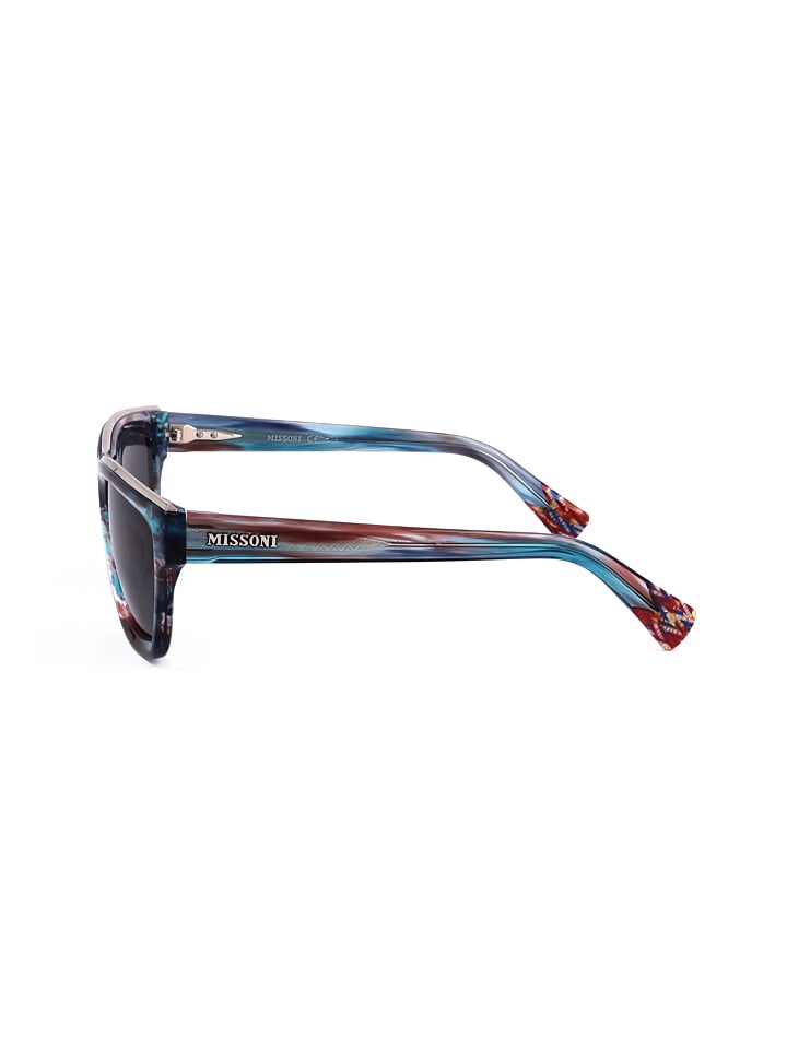 Missoni Damen-Sonnenbrille in Blau-Rot/ Schwarz günstig kaufen 53